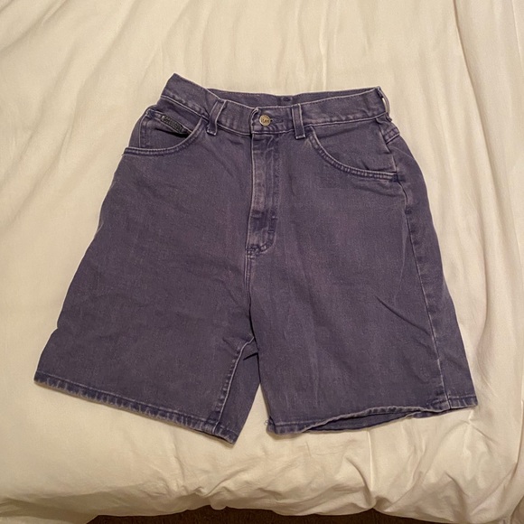 Lee Pants - Vintage Lee Purple High Waisted Mom Shorts